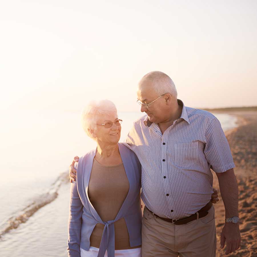 Investment Faq Senior Couple Walking On Beach Lake Central Bank