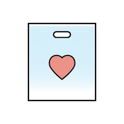 Give Small Do Big Donation Icon Bag 250