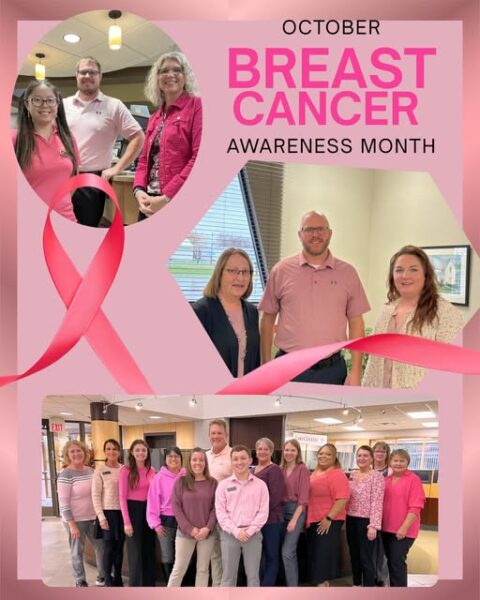 Breast Cancer Awareness October Lake Central Bank